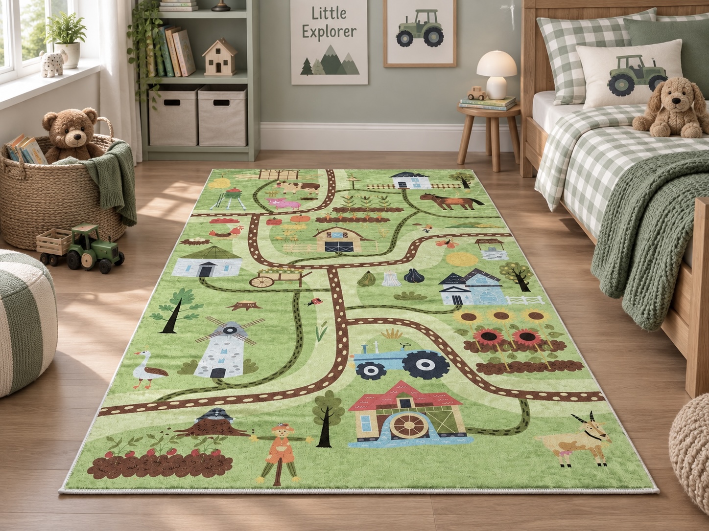 Mesefarm – tanyás Soft touch gyerekszőnyeg - Image 3